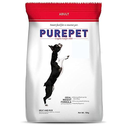 Purepet Adult Dry Dog Food 10kg | Meat & Rice Flavour | Promotes Health & Vitality | Immune Support | Healthy Digestion | Nutrient Rich 2