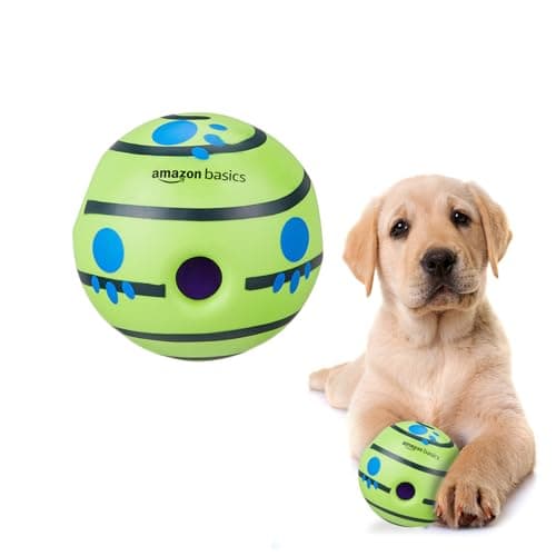 amazon basics Interactive Sound Ball Toy for Dogs and Puppies| Fun Squeaky Sounds | Pet-Safe Materials| Suitable for All Dog Breeds | Size - Large 2